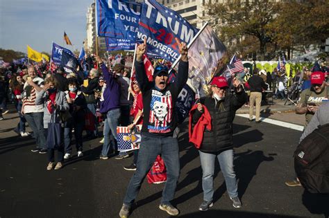 Trump Loyalists Protesting In Washington D C Cheer As Presidents