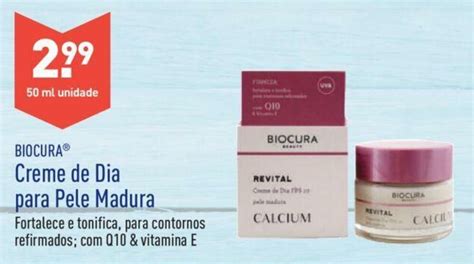 Promoção Biocura Creme de Dia para Pele Madura 50ml em ALDI