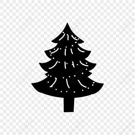 Black Christmas Tree Silhouette Clipart,black And White,winter ...