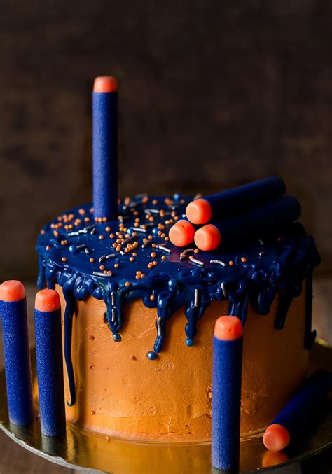 Eggless Nerf Gun Cake Recipe Lemon In Ginger