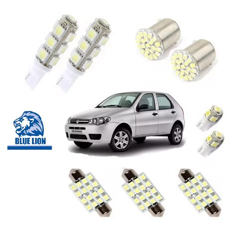 Kit De Lampada Led Fiat Palio Super Branca T Carro Automotivo