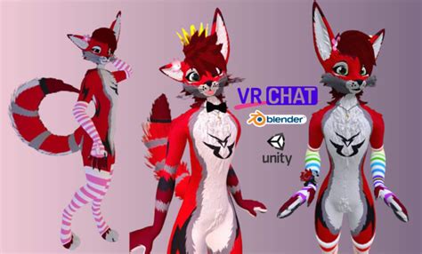 Create Custom 3d Vrchat Avatar Vr Character Vrc Furry Nsfw Vr Chat