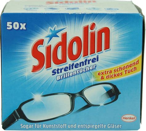 Sidolin Brillen Putztücher 50er Pack Drogerie Putztücher Schwämme