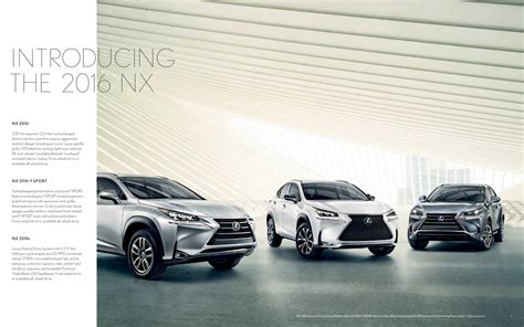 2016 Lexus Nx Brochure