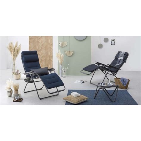 Fauteuil Relax Pliant Lafuma Futura Becomfort Gris Fonc Raviday Jardin