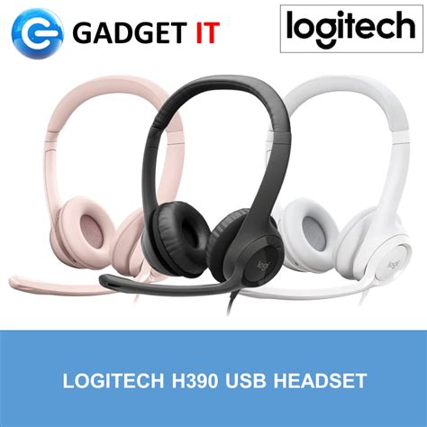 Logitech H Wired Headset For Pc Laptop Stereo Headphones With Noice