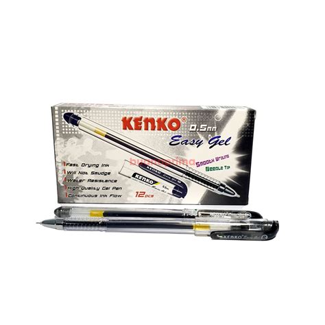 Jual Pulpen Kenko Easy Gel Isi Pcs Hitam Biru Merah Pen Cair