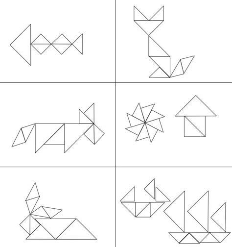 Tangram Figuras Para Imprimir Plantillas Incluidas