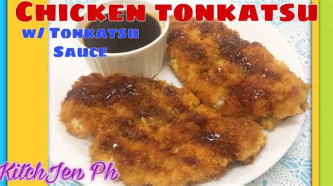 Chicken Tonkatsu With Tonkatsu Sauce Easy Recipe Kitch Jen Ph Youtube