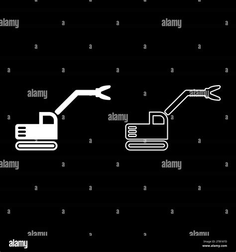 Sloopkraan Building Machine Demolish Wrecking Cut Knife Crane Truck Set