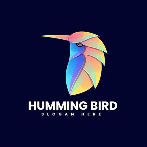 Premium Vector Humming Bird Illustration Colorful Logo