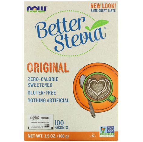 Натуральная стевия NOW Foods, Better Stevia "Original" подсластитель ...