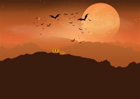 Halloween pumpkin in spooky landscape 267392 Vector Art at Vecteezy