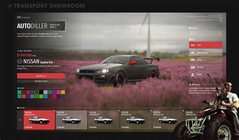 Game UI GTA 5 RolePlay Behance