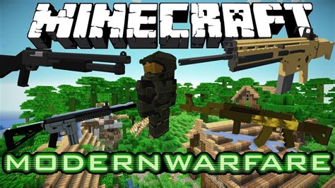 Minecraft Modern Warfare Mod Showcase W Guns Armor And Crafting