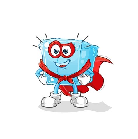 Premium Vector Ice Cube Heroes Vector Cartoon Characterxa