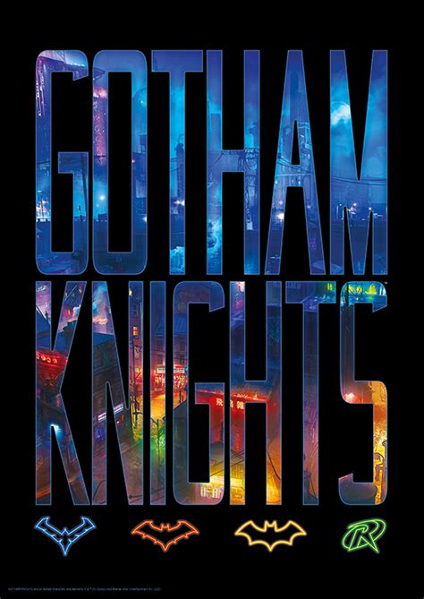 Gotham Knights Logo Art Print At Mighty Ape Nz