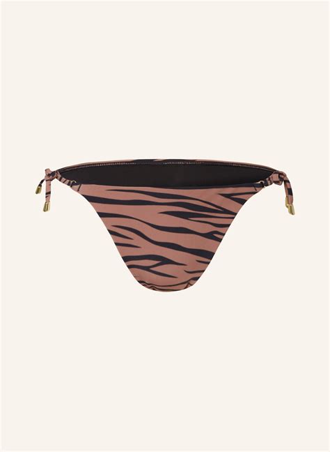 Hot Stuff Triangel Bikini Hose In Schwarz Hellbraun