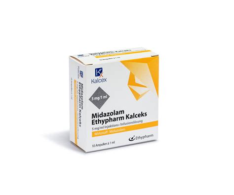 Midazolam Mg Ml Injektions Infusionsl Sung Ethypharm Deutschland