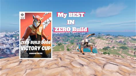 How I Dominated In The Duo Zero Build Cash Cup Youtube