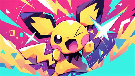 Pichu Pokemon K A Wallpaper Pc Desktop