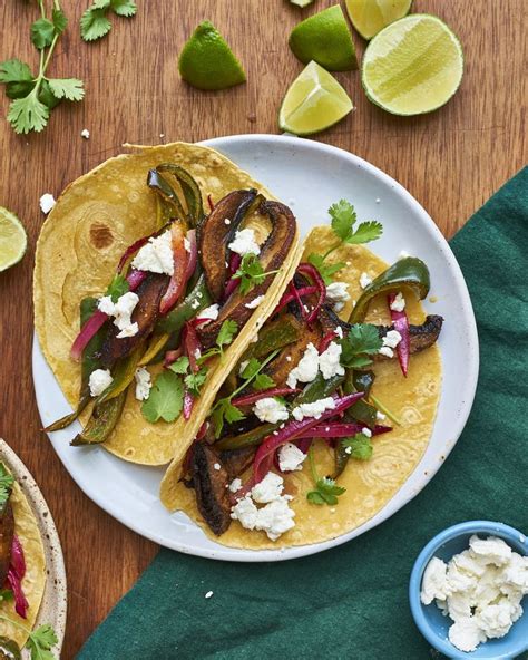 Recipe Roasted Mushroom And Poblano Tacos Recipe Roasted Mushrooms