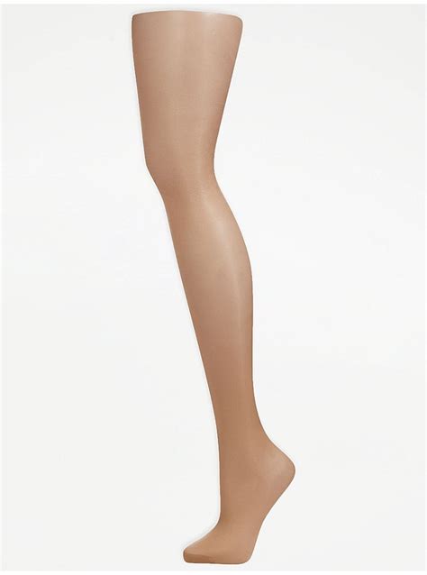 Ultimate Collection Nude Ultra Gloss 10 Denier Tights 2 Pack Lingerie George At Asda