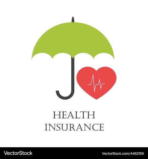 Health insurance emblem Royalty Free Vector Image