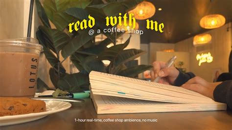 read with me at a café 1 hour real time rain sounds coffee shop