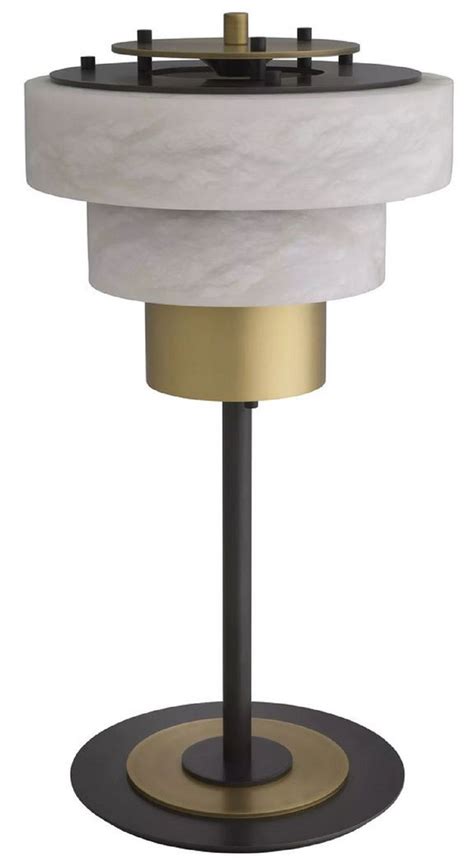 Casa Padrino Luxury Table Lamp Antique Brass Alabaster X H