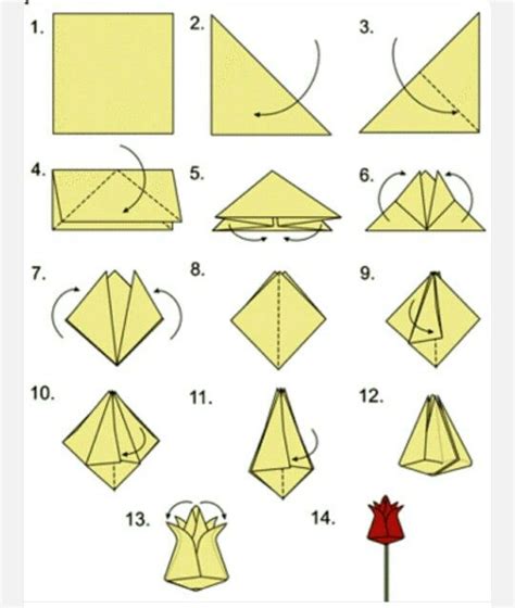 Step by step instructions for easy origami flower - muscleukraine