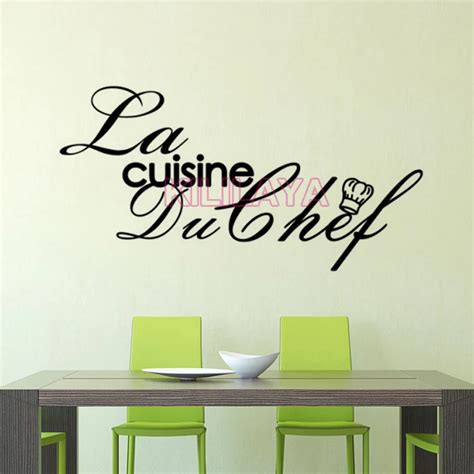 Stickers French Cuisine Du Chef Vinyl Wall Decals Sticker Mural Wall