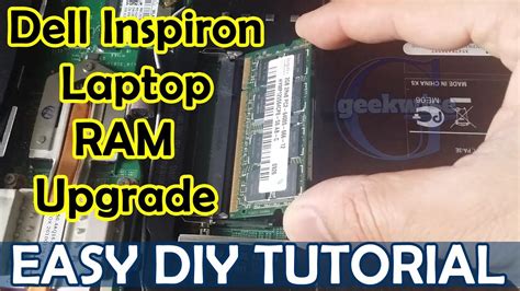 Laptop Ram Upgrade Dell Inspiron 1545 Easy Diy Tutorial Youtube