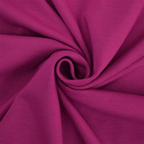 Sample Cotton Jersey Plain Magenta Fabrics Hemmers