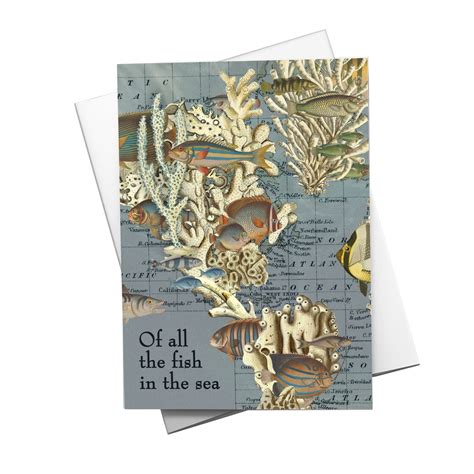 Fish Anniversary Card Fish In The Sea Anniversary Card By Wendy Gold