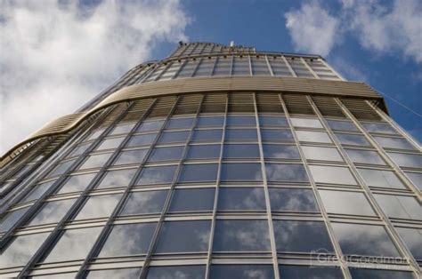 Burj Khalifa Spire Looking Up Observation Deck At The Top Dubai Uae