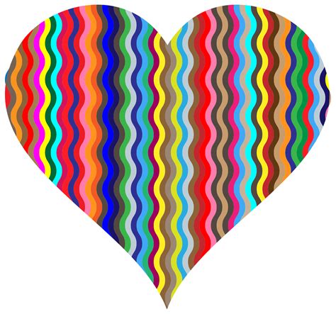 Rainbow Heart Clip Art Image Clipsafari