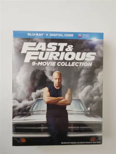 FAST FURIOUS 9 Movie Collection Blu Ray Digital Copy New W Free