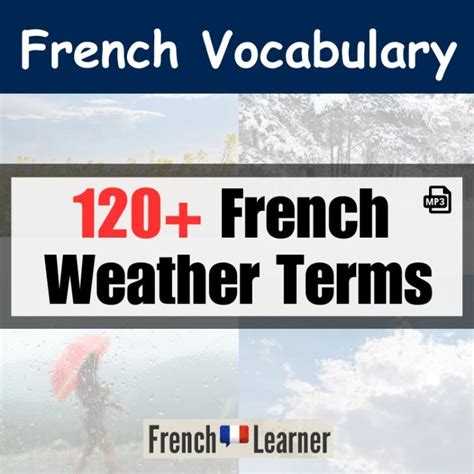 120 French Weather Terms FrenchLearner