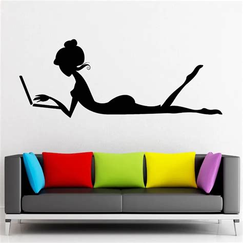 Hot Sexy Girl Wall Sticker Vinyl Decal Computer Online Leisure