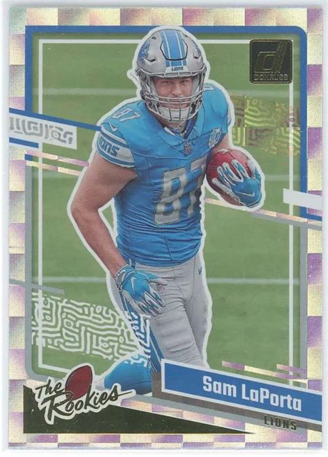 NFL 2023 Panini Donruss Football Single Card Sam LaPorta 12 The Rookies