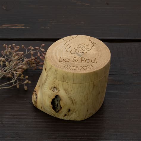 Ringbox Ringk Stchen Holz Zur Hochzeit Personalisiert H Nde