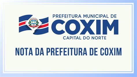 Em Nota Prefeitura De Coxim Informa Que N O Possui Contrato