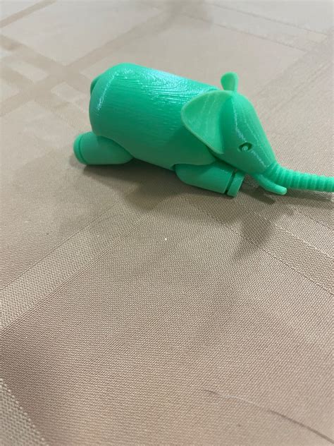 3d Printed Articulated Elephant Etsy