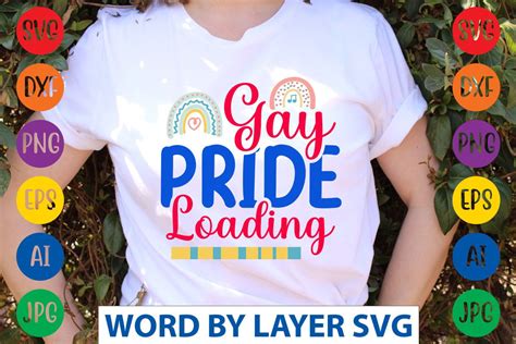 Gay Pride Loading Svg Cut File Graphic By Svgdesigncreator Creative
