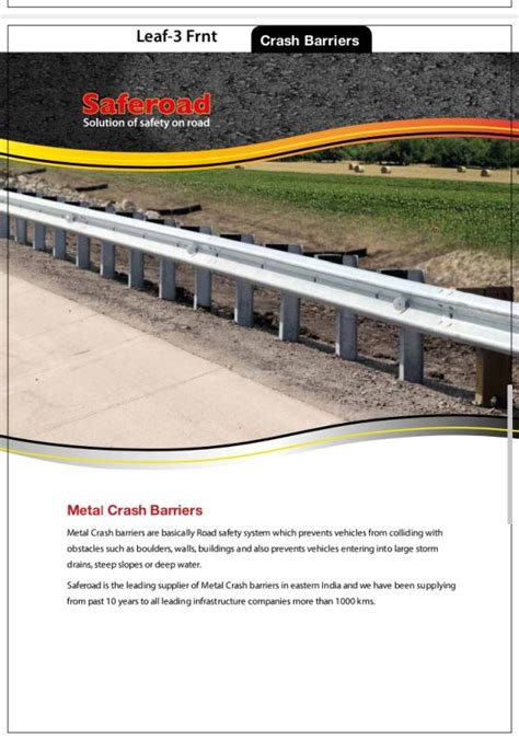 Grey Polished Galvanized Metal W Beam Crash Barrier For Highway Road