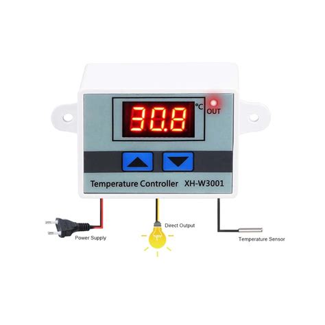 CA 110 220V Controlador Digital LED De Temperatura XH W3001 Para