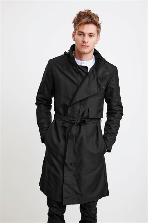 Black Trench Coat For Men