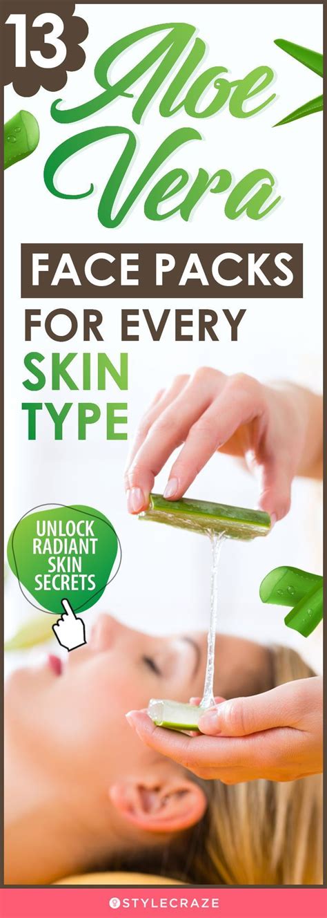 Aloe Vera Face Packs For Every Skin Type Ideas Blog