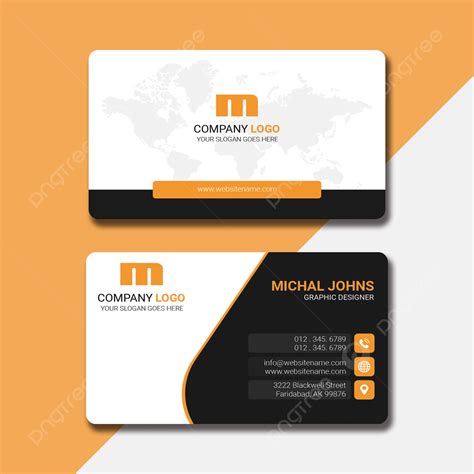 Modern Visit Card With Template Download On Pngtree